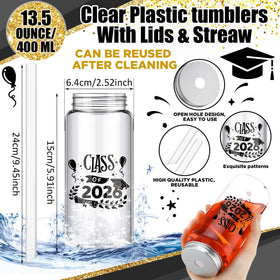 Jingmore Class of 2026 cups with 13.5 oz capacity for festive toasts