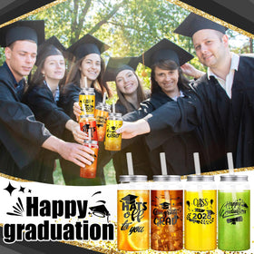 Jingmore graduation cups showing four styles ideal for keepsakes