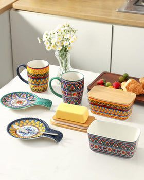 JINGUS butter dish used as cutting board for easy prep.