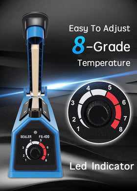 Automatic power-off indicator after sealing for safe operation.