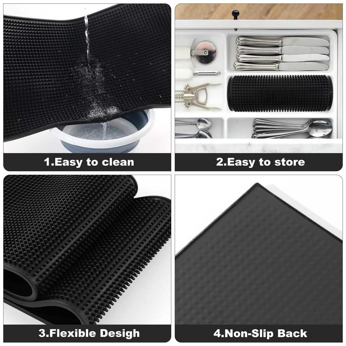 Jinmuxilll bar edge mat design helps reduce spills.