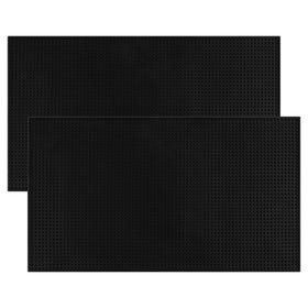 Jinmuxilll bar mat extra-large under a coffee machine to protect countertops and simplify cleanup.