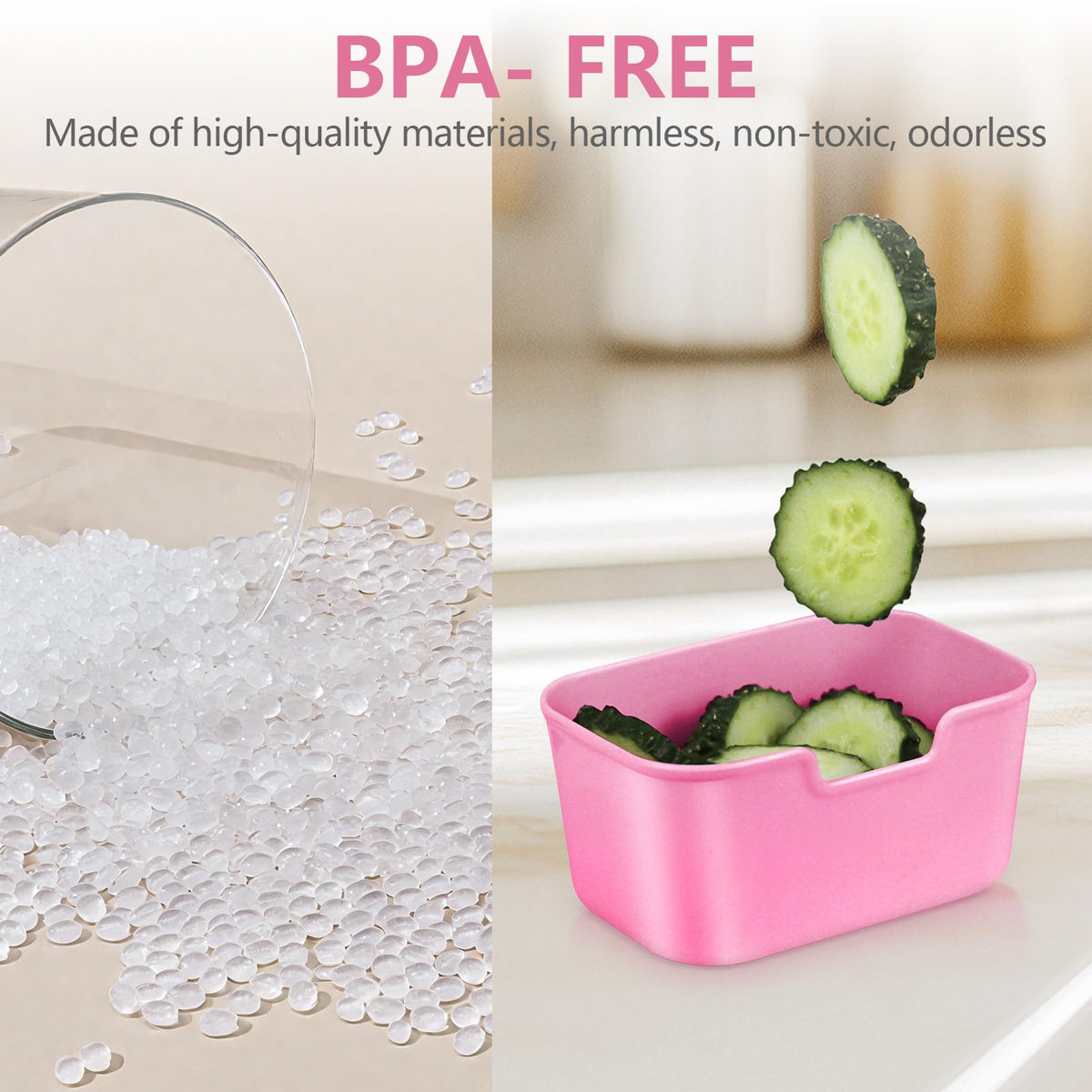 JINZORE transparent dividers let you see contents at a glance.