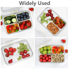 JINZORE Snackle Box clear compartments for quick view