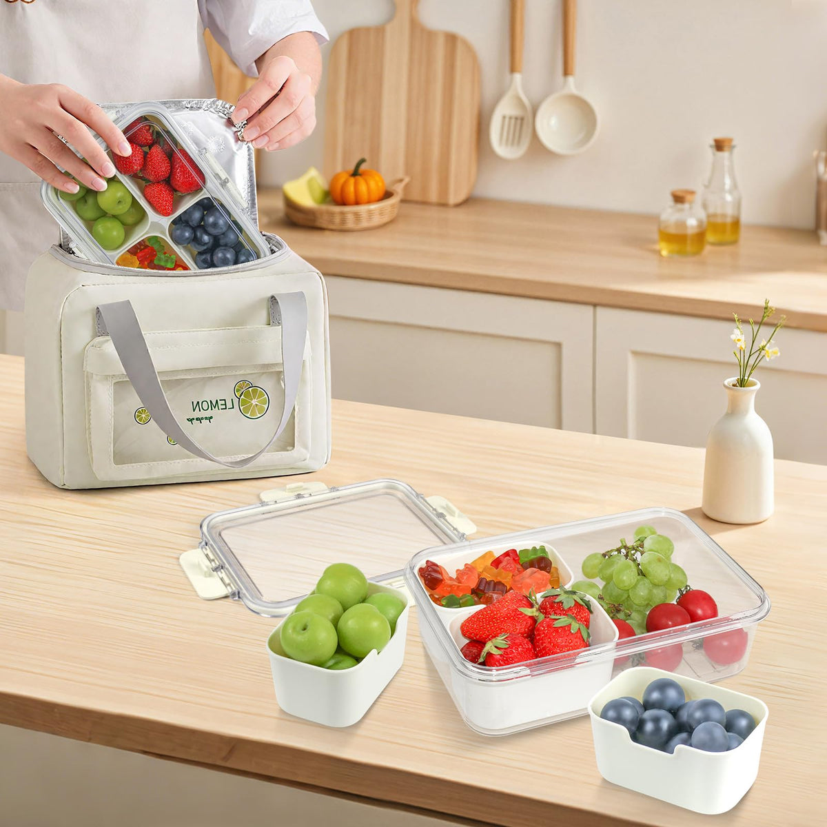 JINZORE Snackle Box easy-clean design for busy days