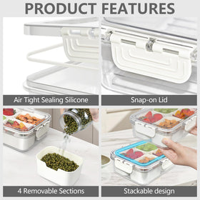JINZORE Snackle Box lid closeup with secure latch