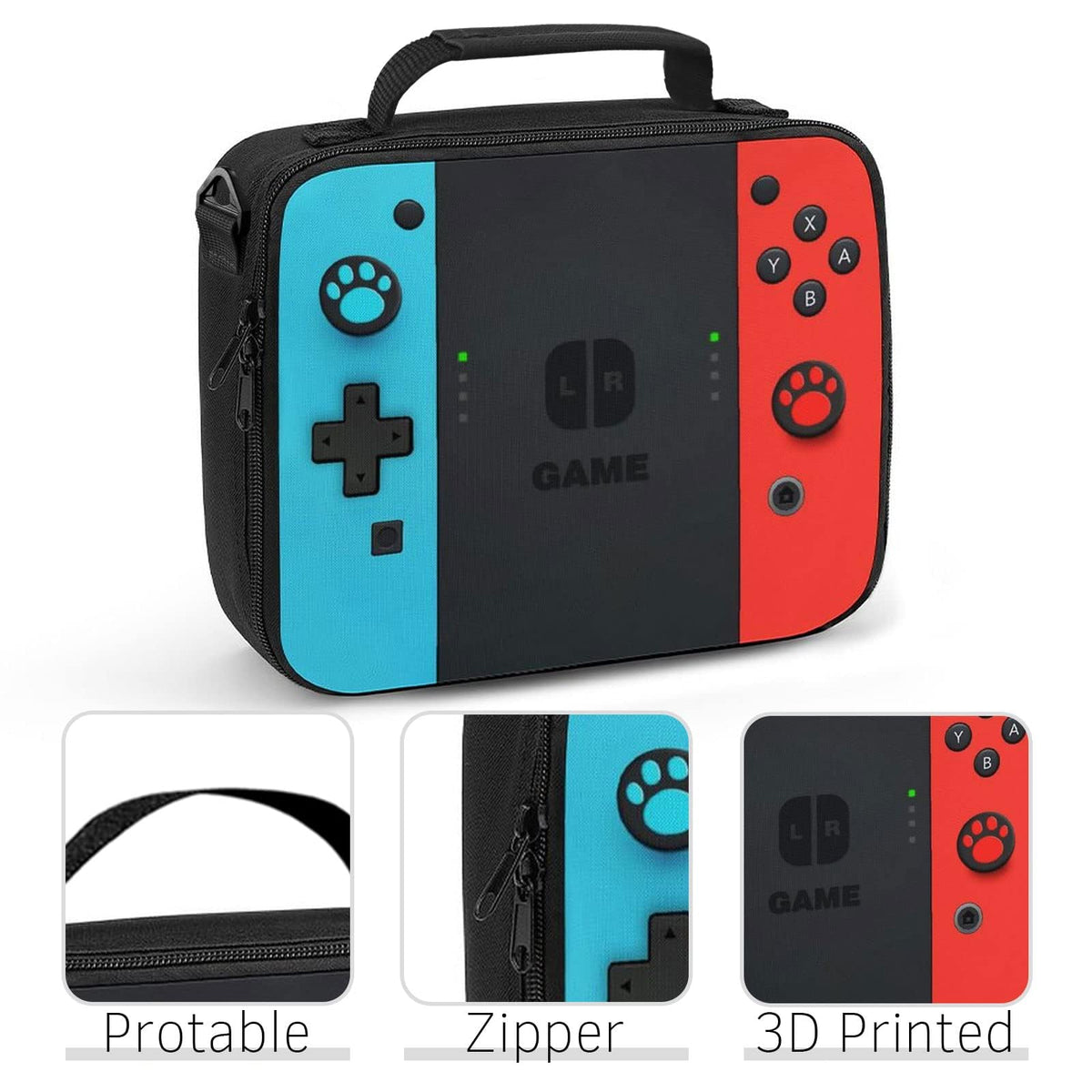 JIRAIKEI insulated lunch bag with adjustable strap for comfortable daily carrying.