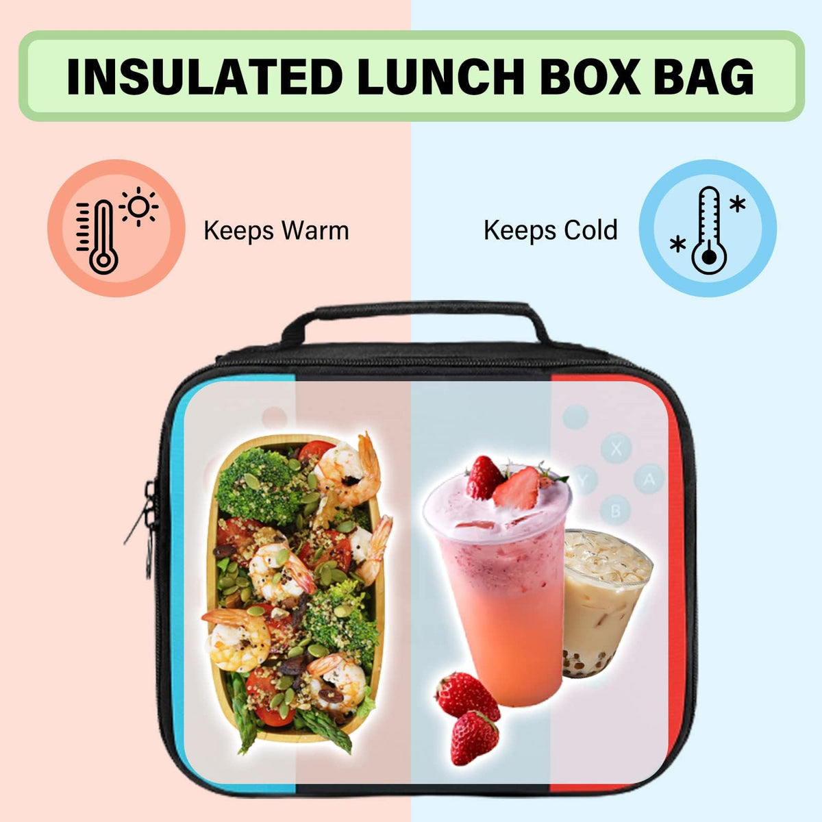 JIRAIKEI colorful design increases visibility and makes lunchtime fun for kids.