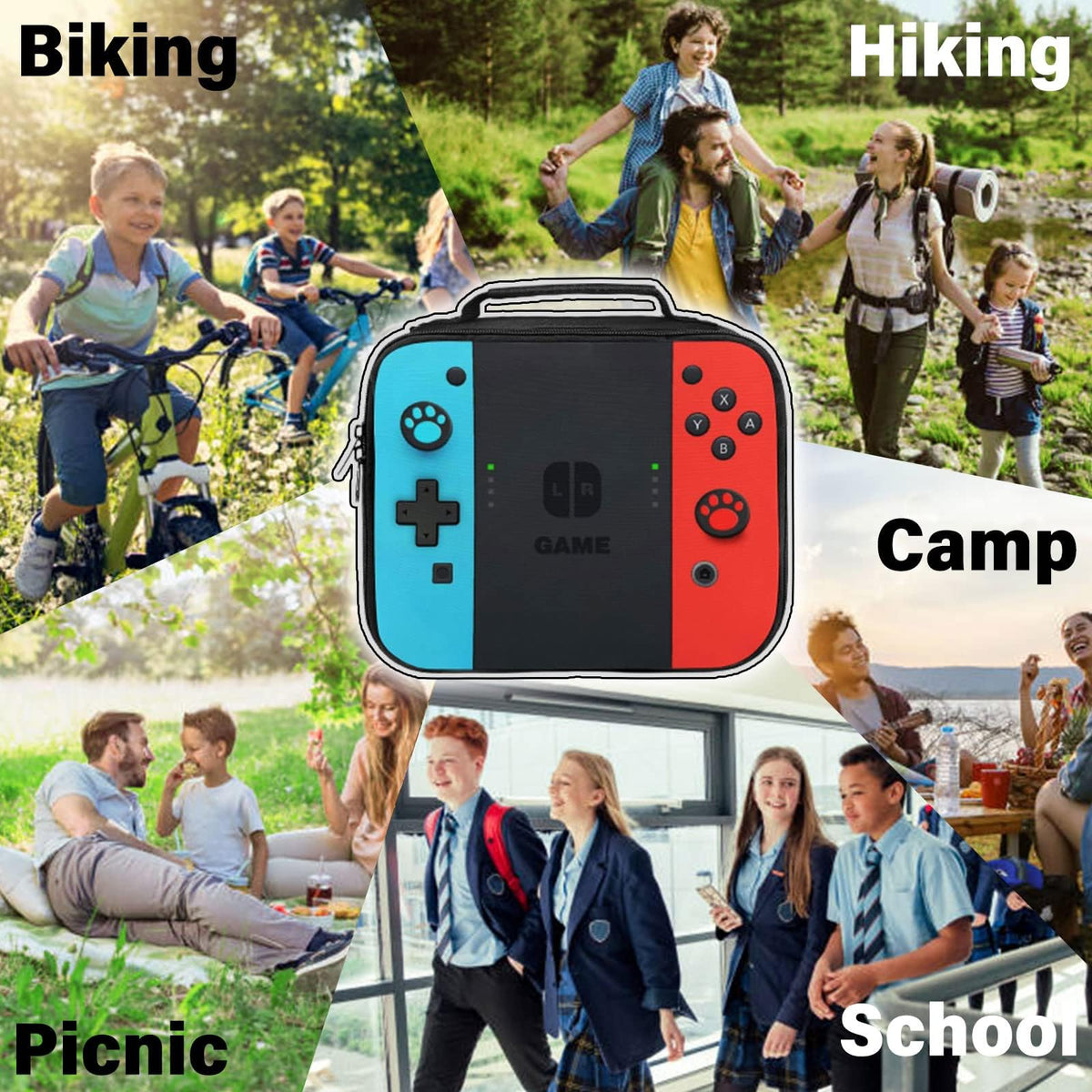 JIRAIKEI exterior is waterproof and leak-proof for mess-free outings.