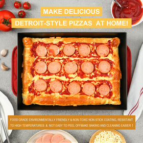 Jisculo heat-resistant pan tolerates up to 800°F for high-temperature bakes.