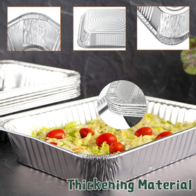 JIUMO oven-safe disposable pans in use for baking and serving.