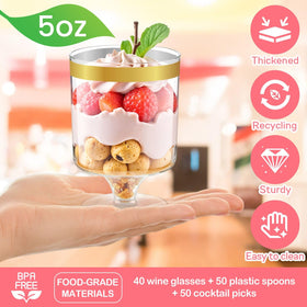 JIURUN mini gold spoons: convenient serving for bite-sized treats.