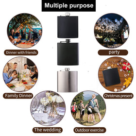 Compact JIUZHU flask-pocket design fits easily in pockets and bags.