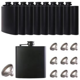 JIUZHU 6oz hip flask in stainless steel, durable and portable for travel.