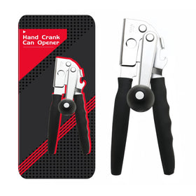 JIWYMFE manual can opener heavy duty opens cans with less effort and smooth control.