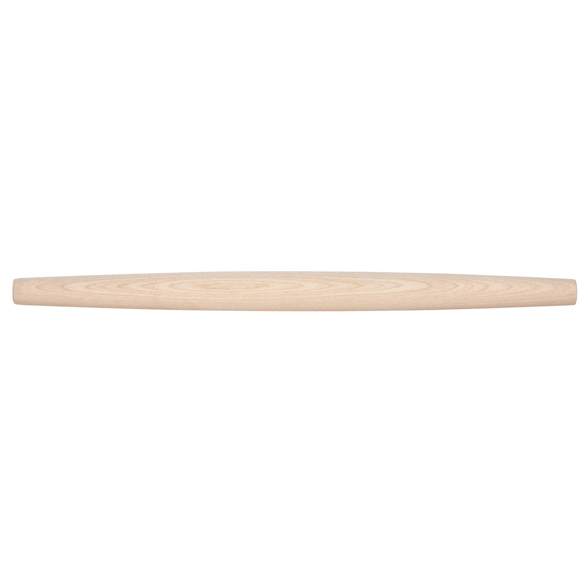 J.K. Adams Maple French Rolling Pin side view highlighting lightweight maple design for precise dough control.
