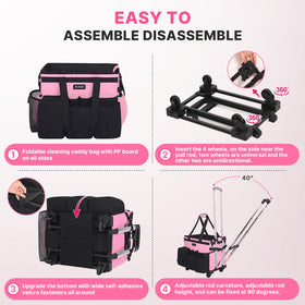 JKAOO interior 40L capacity with dividers for flexible tool organization.