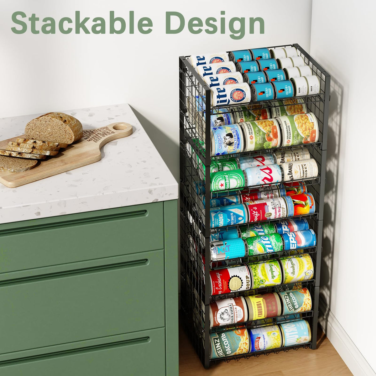 JKsmart black 3-pack promotes efficient pantry organization