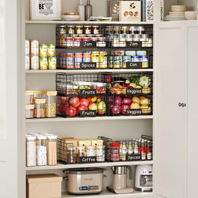 JKsmart four-basket setup saves space while keeping items accessible