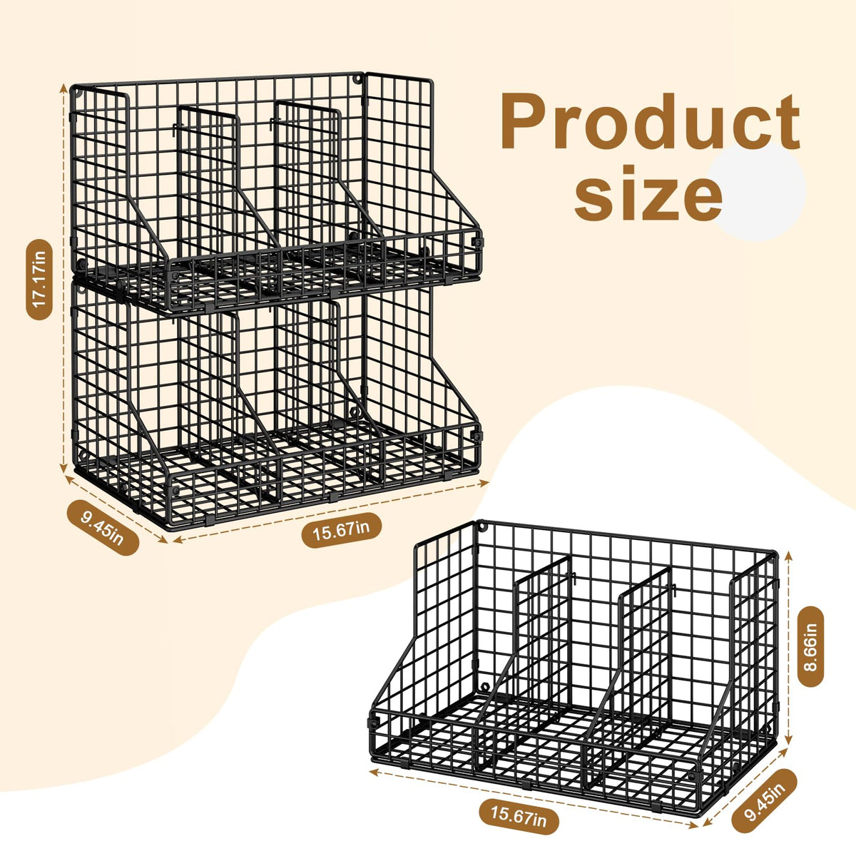 JKsmart multi-functional organizer holds cans, snacks, and pet food.