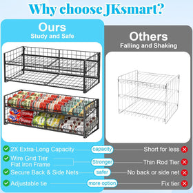 JKsmart pantry shelf fit emphasizes compatibility with standard shelves for easy integration