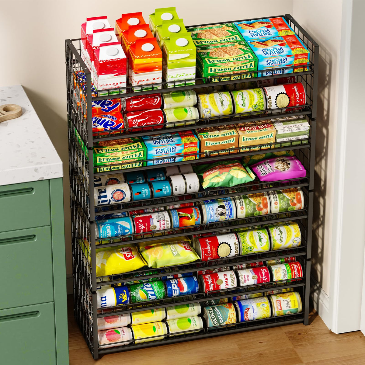 JKsmart pantry storage boosts visibility of canned goods