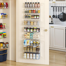 JKsmart ample storage holds up to 100 spice jars.