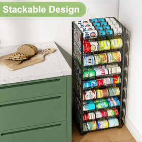 JKsmart stackable connectors illustrate expandable pantry capacity.