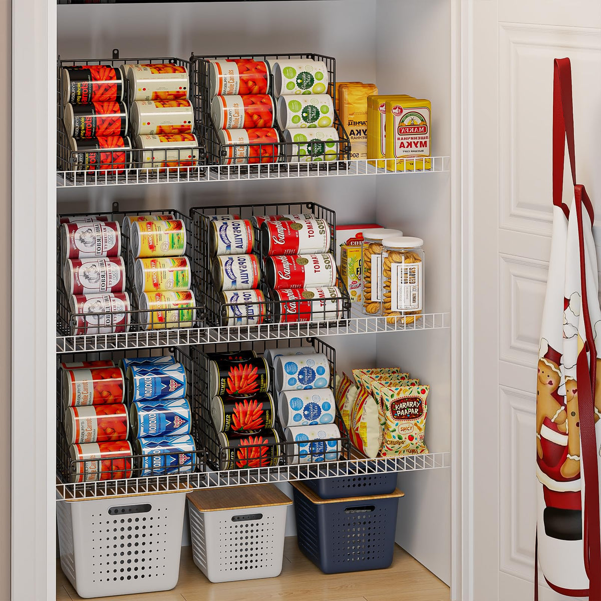 JKsmart sturdy iron can rack keeps heavy cans safe and organized