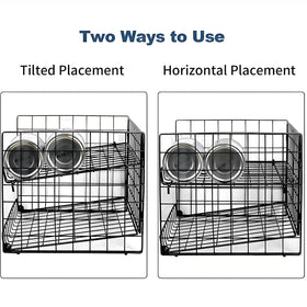 JKsmart tilt design allows easy retrieval with front-first cans in the pantry.