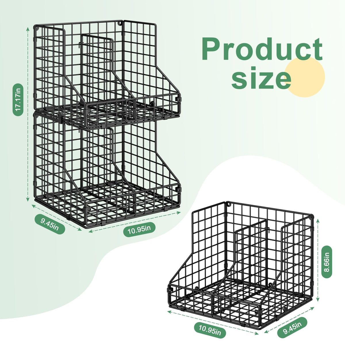 JKsmart two-tier design offers easy access and clear content visibility