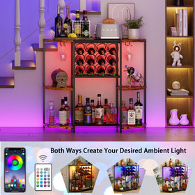 JKsmart wine cabinet features 12 red wine compartments for organized storage