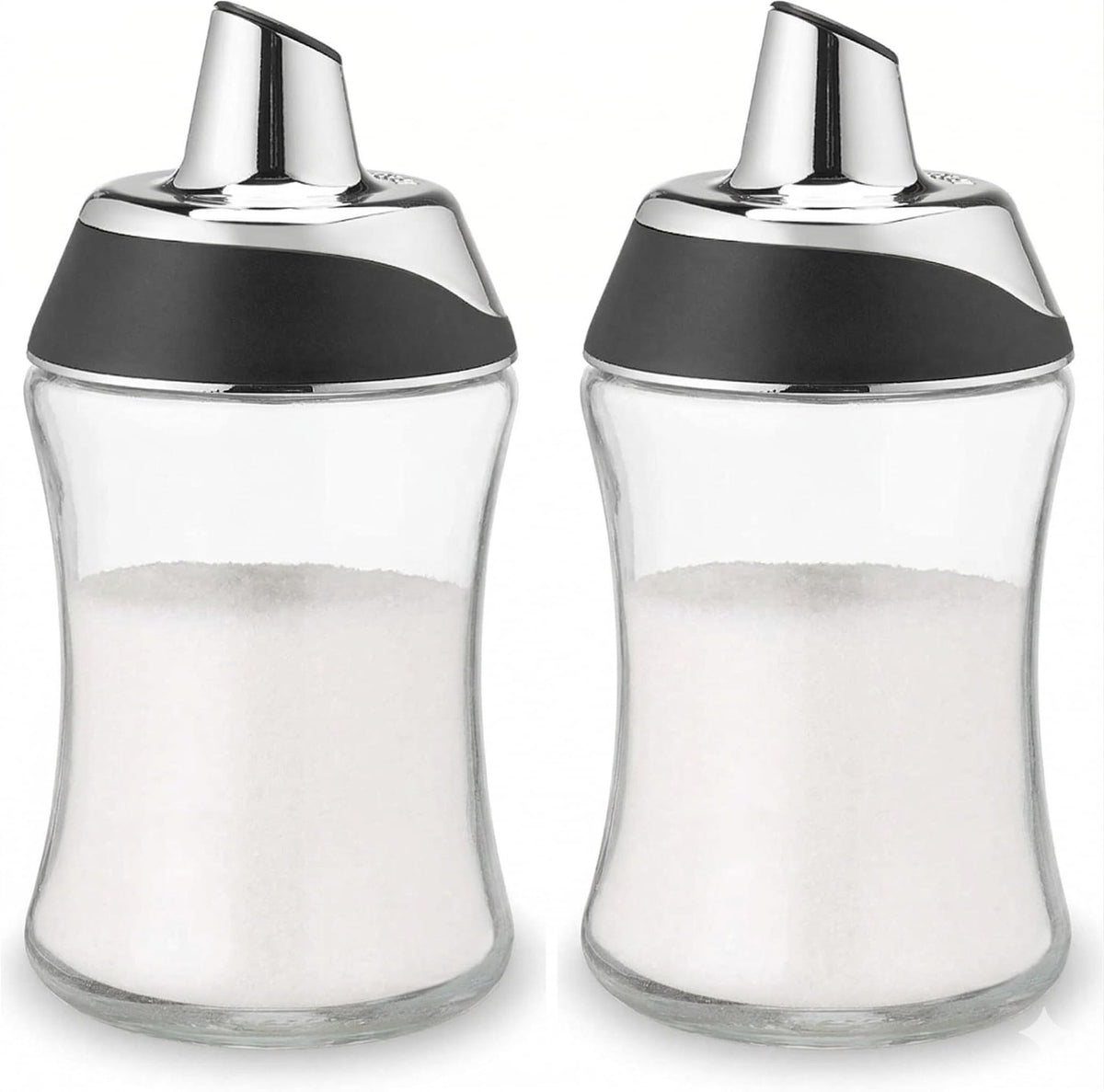 J&M Design sugar dispenser cap with pour spout for controlled sweetness.