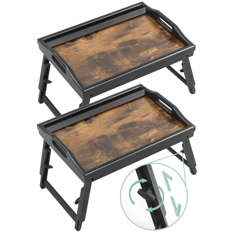 JMLHMXC bamboo bed tray with adjustable height for comfy meals in bed