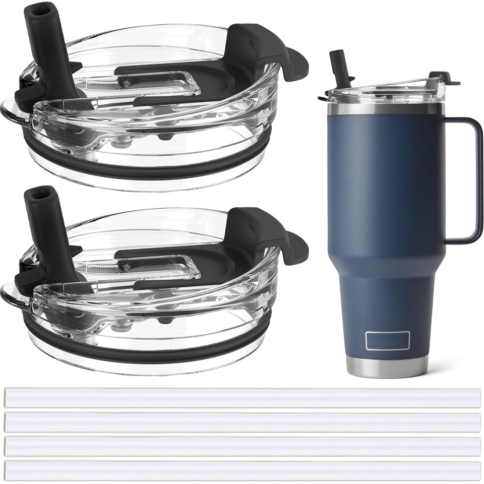 Jmoe USA replacement straw lid on a Yeti Rambler for a secure spill-resistant seal