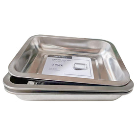 JMUSTTBO breading trays 410 stainless steel, long-lasting kitchen gear.