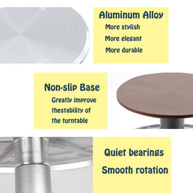 Jninexiu aluminium stand base detail with non-slip grip