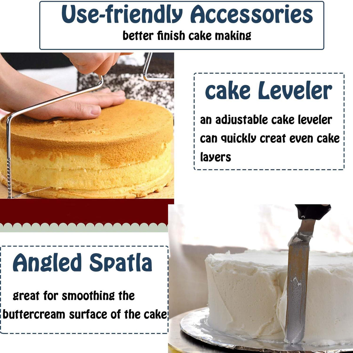 Jninexiu cake decorating on turntable with smooth rotation