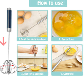 Egg separator included to speed up prep for baking and cooking