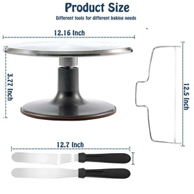 Jninexiu rotating turntable side angle enabling precise icing