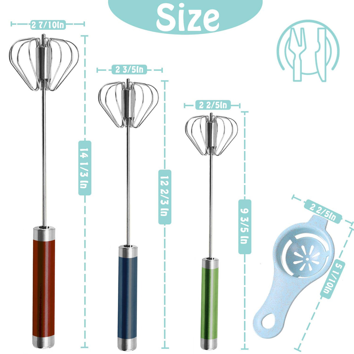 Jninexiu 12 inch whisk delivers efficient mixing with minimal effort