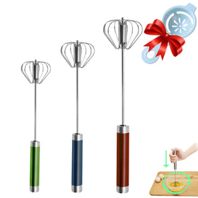 Jninexiu semi-automatic whisk 14 inch in stainless steel for quick egg whipping