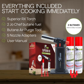 Jo Chef kitchen torch non-slip base ensures stable operation