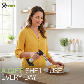 Jo Chef kitchen torch safety lock to prevent accidental ignition
