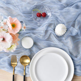 Joanlody blue cheesecloth 4-pack display for easy event planning