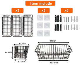 Joben Oligey adhesive no-drill storage bin mounted without screws