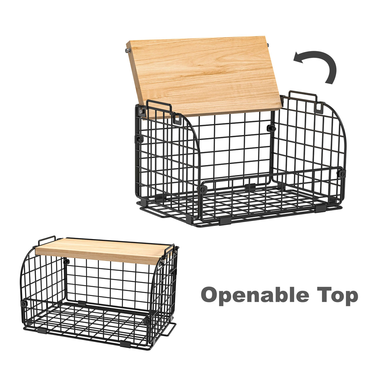 Joben Oligey onion and potato storage basket keeps root vegetables organized.