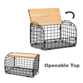 Joben Oligey onion and potato storage basket keeps root vegetables organized.
