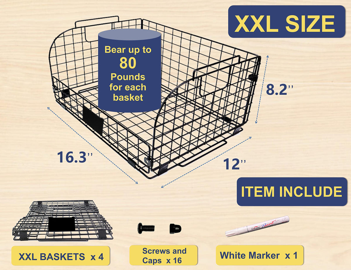 Joben Oligey basket side angle showing compact stacking for space-saving