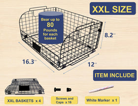 Joben Oligey basket side angle showing compact stacking for space-saving